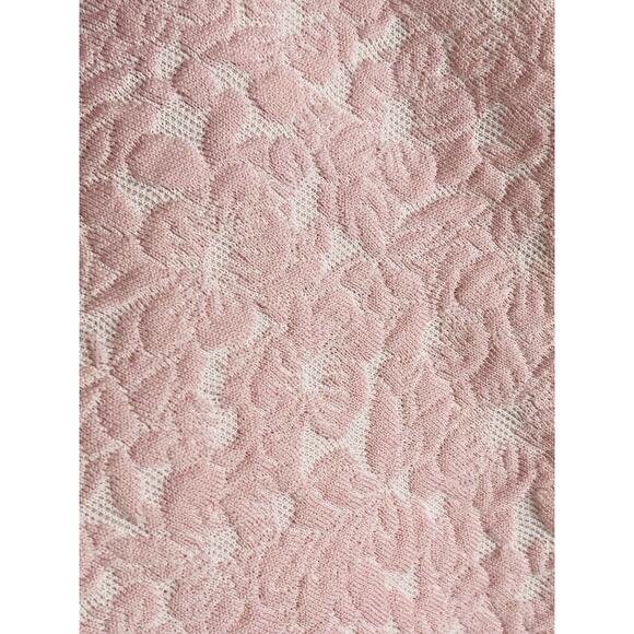 Vintage Sears Perma Prest 60’s Pink Polyester Floral Embossed Blazer Women’s 20’ - Picture 7 of 10